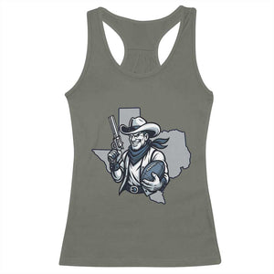 Funny Texas Cowboy Racerback Tank Top Football Lover Gift - Print Your Wear