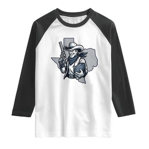 Funny TXF Football Lover Gift Raglan Shirt TS12 White Black Print Your Wear
