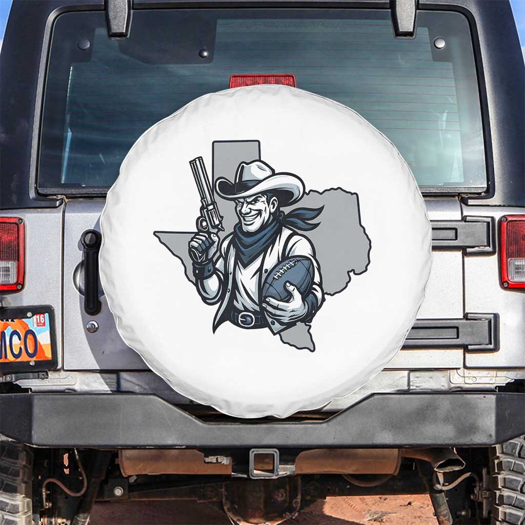 Funny Texas Cowboy Spare Tire Cover Football Lover Gift TS12 No hole White Print Your Wear