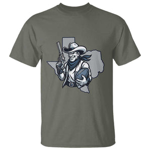 Funny Texas Cowboy T Shirt Football Lover Gift TS12 Military Green Print Your Wear