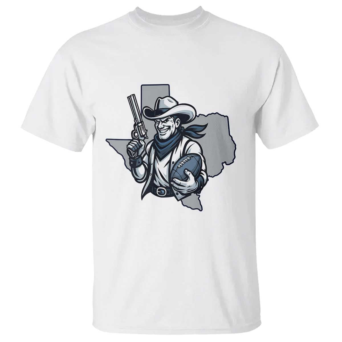 Funny Texas Cowboy T Shirt Football Lover Gift TS12 White Print Your Wear