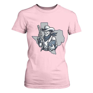 Funny Texas Cowboy T Shirt For Women Football Lover Gift TS12 Light Pink Print Your Wear