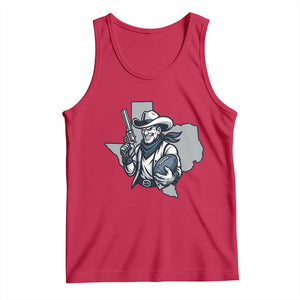 Funny Texas Cowboy Tank Top Football Lover Gift TS12 Red Print Your Wear