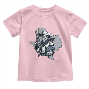 Funny Texas Cowboy Toddler T Shirt Football Lover Gift TS12 Light Pink Print Your Wear