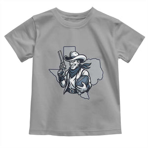 Funny Texas Cowboy Toddler T Shirt Football Lover Gift TS12 Sport Gray Print Your Wear