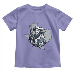 Funny Texas Cowboy Toddler T Shirt Football Lover Gift TS12 Violet Print Your Wear