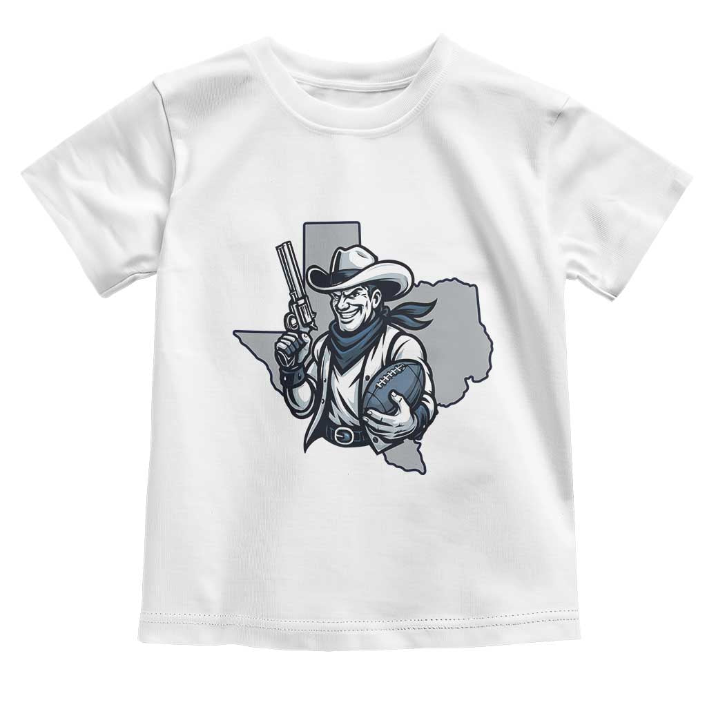 Funny Texas Cowboy Toddler T Shirt Football Lover Gift TS12 White Print Your Wear