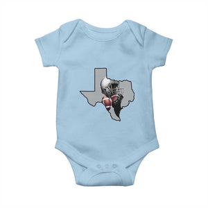 Texas Football Life Baby Onesie Western Sports Fan Gift TS12 Light Blue Print Your Wear