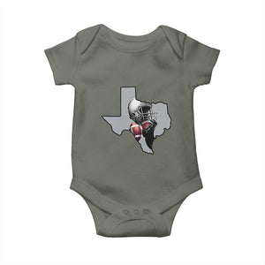 Texas Football Life Baby Onesie Western Sports Fan Gift TS12 Military Green Print Your Wear