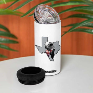 Texas Football Life 4 in 1 Can Cooler Tumbler Western Sports Fan Gift TS12 Print Your Wear
