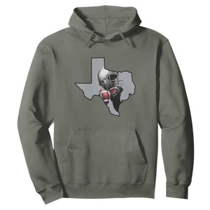 Texas Football Life Hoodie Western Sports Fan Gift TS12 Military Green Print Your Wear