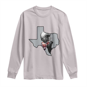 Texas Football Life Long Sleeve Shirt Western Sports Fan Gift TS12 Ice Gray Print Your Wear