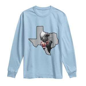 Texas Football Life Long Sleeve Shirt Western Sports Fan Gift TS12 Light Blue Print Your Wear