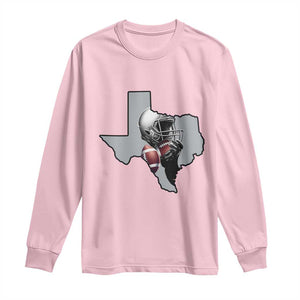 Texas Football Life Long Sleeve Shirt Western Sports Fan Gift TS12 Light Pink Print Your Wear