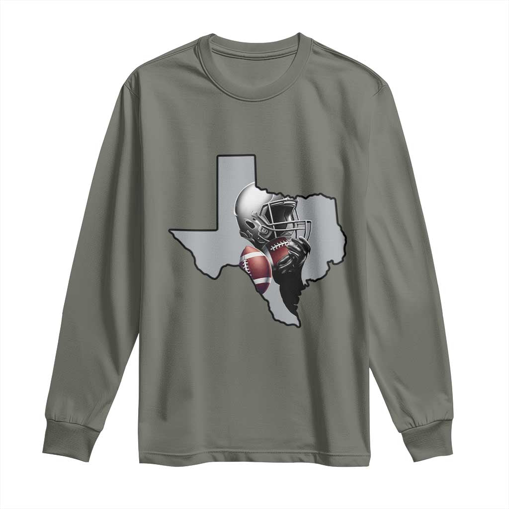 TXF Life Western Sports Fan Gift Long Sleeve Shirt TS12 Military Green Print Your Wear
