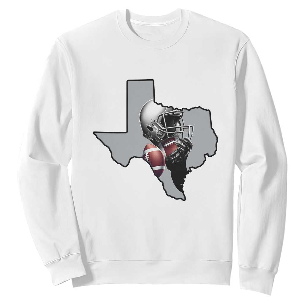 Texas Football Life Sweatshirt Western Sports Fan Gift TS12 White Print Your Wear