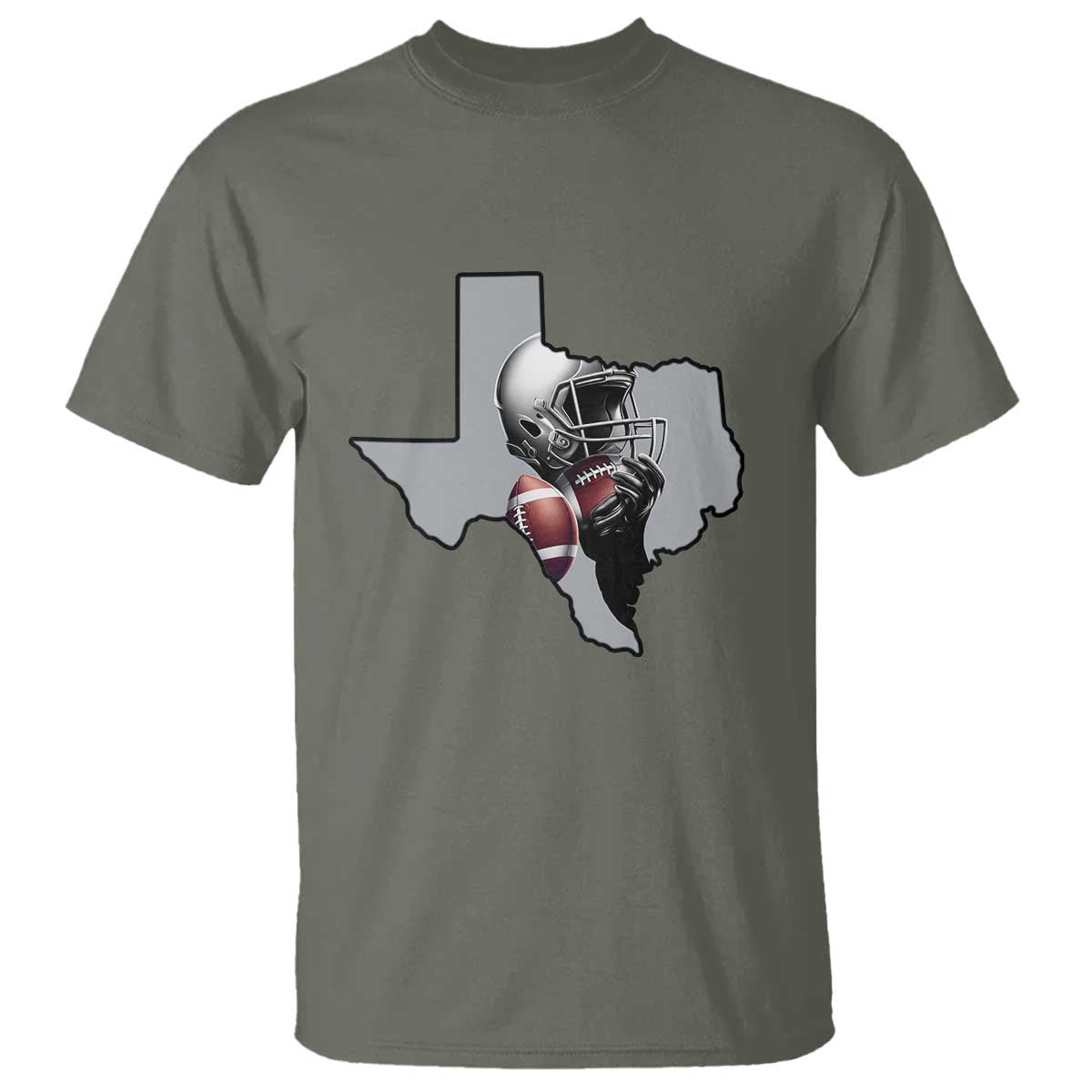 TXF Life Western Sports Fan Gift T Shirt TS12 Military Green Print Your Wear