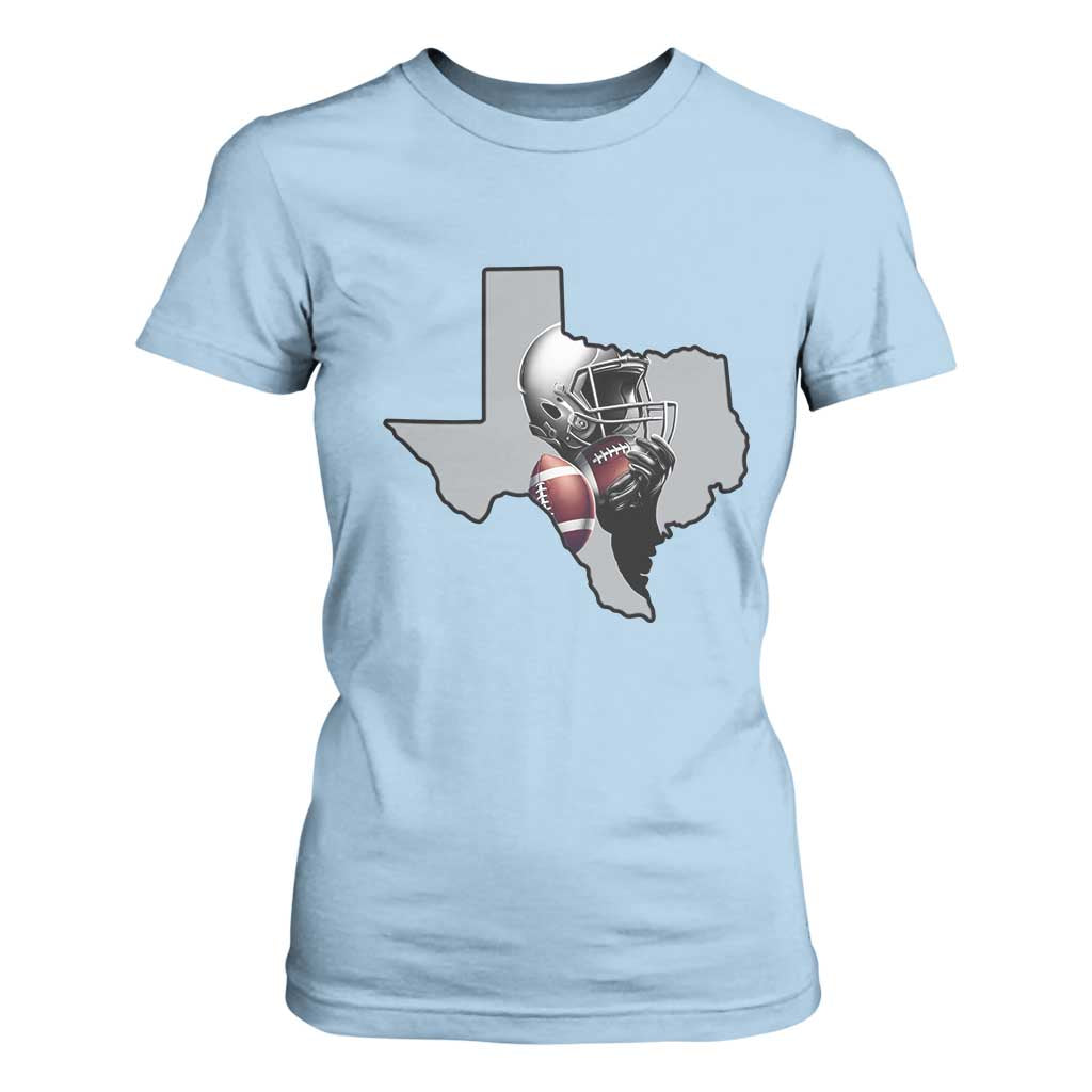 TXF Life Western Sports Fan Gift T Shirt For Women TS12 Light Blue Print Your Wear
