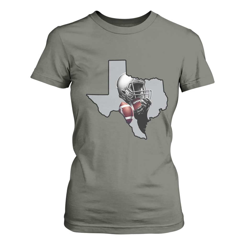 TXF Life Western Sports Fan Gift T Shirt For Women TS12 Military Green Print Your Wear