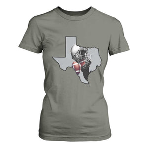 Texas Football Life T Shirt For Women Western Sports Fan Gift TS12 Military Green Print Your Wear