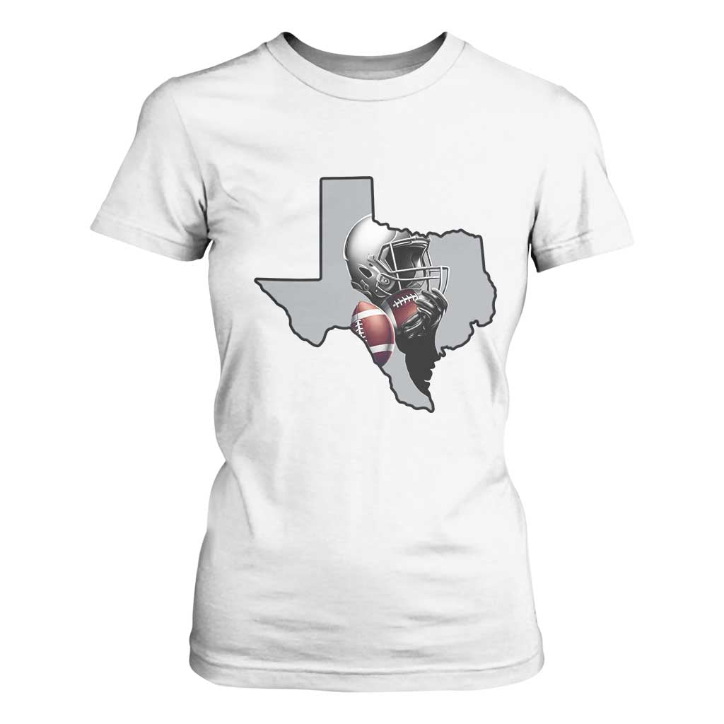 Texas Football Life T Shirt For Women Western Sports Fan Gift TS12 White Print Your Wear
