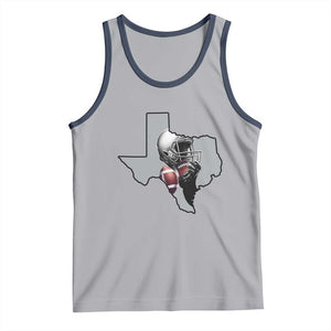 Texas Football Life Tank Top Western Sports Fan Gift TS12 Athletic Heather Navy Print Your Wear