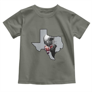 Texas Football Life Toddler T Shirt Western Sports Fan Gift TS12 Military Green Print Your Wear