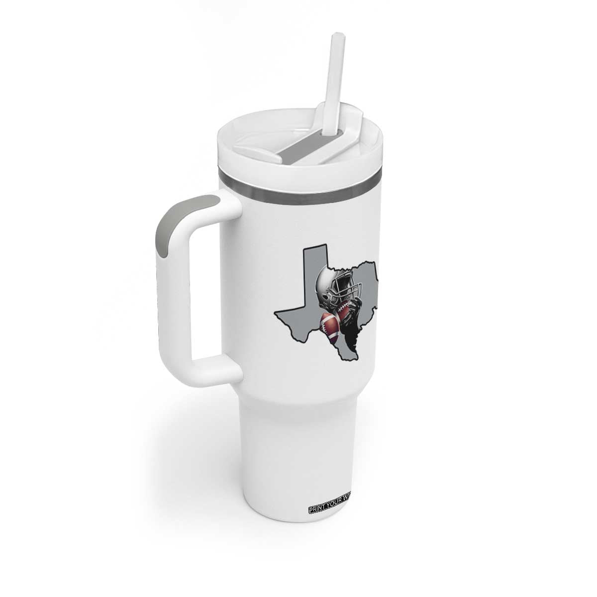 TXF Life Western Sports Fan Gift Tumbler With Handle TS12 Print Your Wear