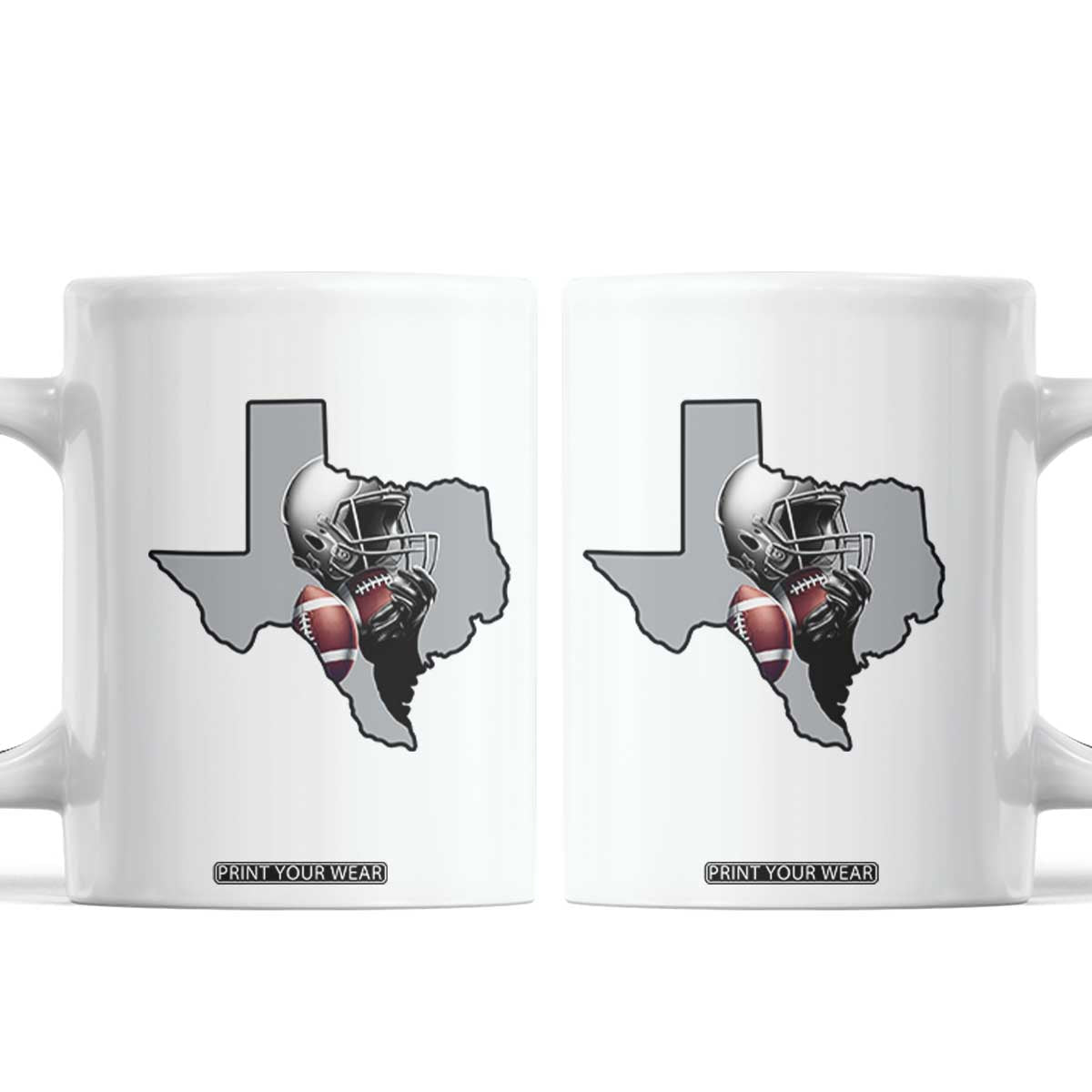 Texas Football Life Coffee Mug Western Sports Fan Gift TS12 White Print Your Wear