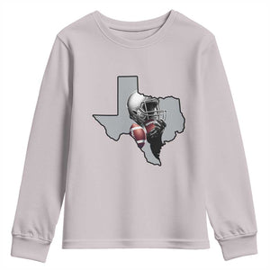 Texas Football Life Youth Sweatshirt Western Sports Fan Gift TS12 Ice Gray Print Your Wear