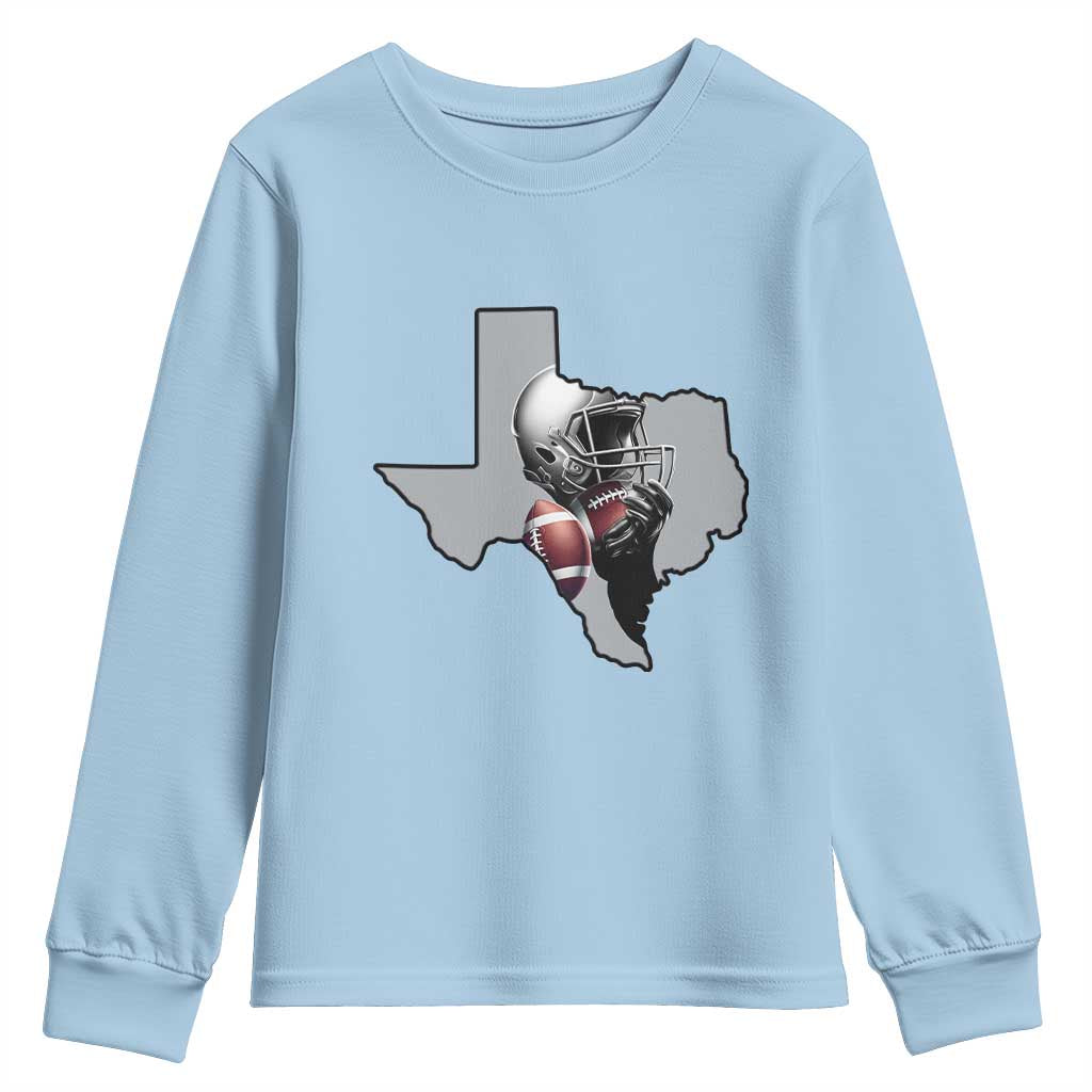 TXF Life Western Sports Fan Gift Youth Sweatshirt TS12 Light Blue Print Your Wear