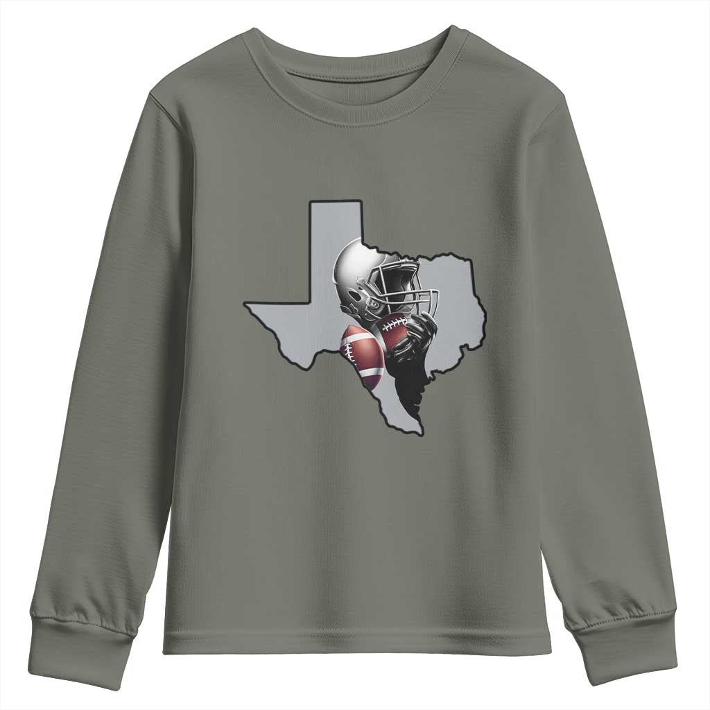 TXF Life Western Sports Fan Gift Youth Sweatshirt TS12 Military Green Print Your Wear