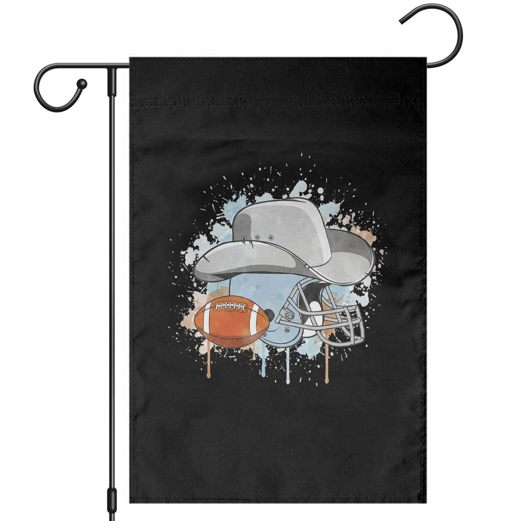 DFCF Helmet Garden Flag Game Day Spirit Gift TS12 Black Print Your Wear