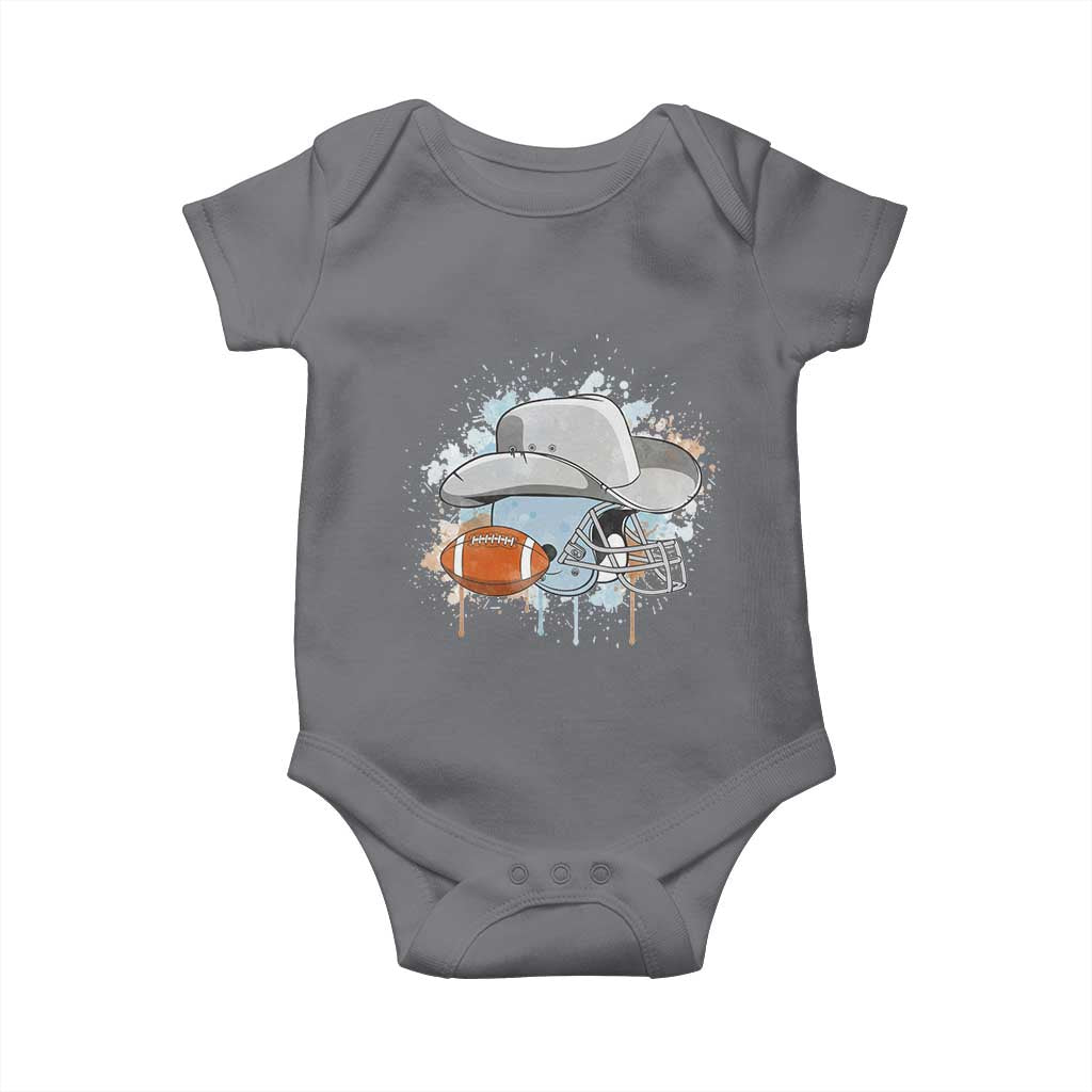 DFCF Helmet Baby Onesie Game Day Spirit Gift TS12 Charcoal Print Your Wear