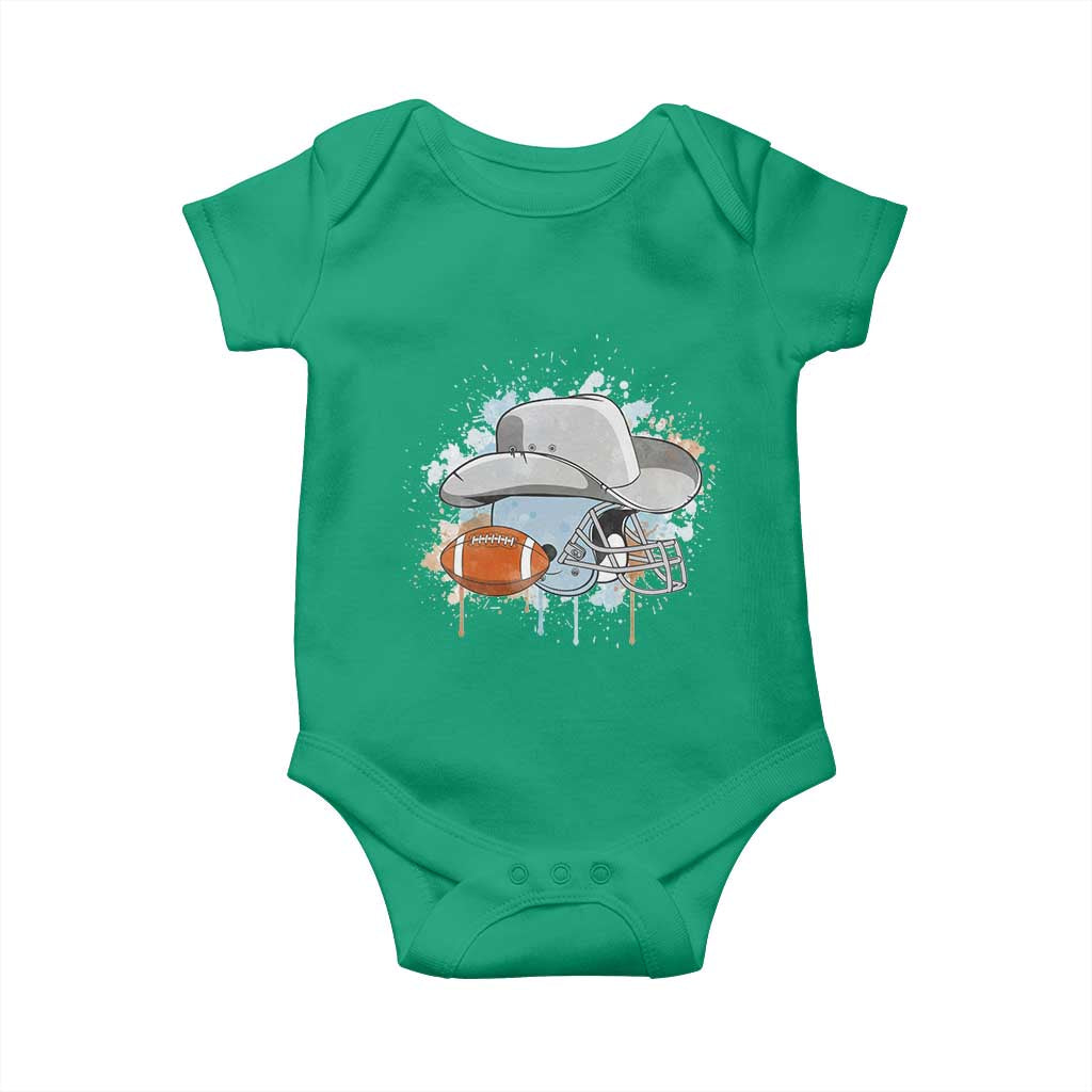 DFCF Helmet Baby Onesie Game Day Spirit Gift TS12 Irish Green Print Your Wear