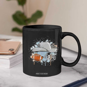 Cowboy Football Helmet Coffee Mug Game Day Spirit Gift TS12 Print Your Wear