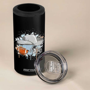 Cowboy Football Helmet 4 in 1 Can Cooler Tumbler Game Day Spirit Gift TS12 Print Your Wear
