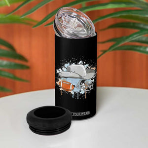 Cowboy Football Helmet 4 in 1 Can Cooler Tumbler Game Day Spirit Gift TS12 Print Your Wear