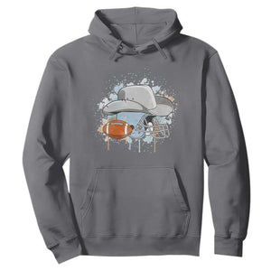 Cowboy Football Helmet Hoodie Game Day Spirit Gift TS12 Charcoal Print Your Wear