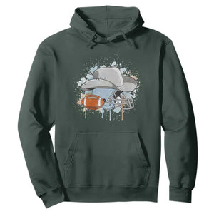 Cowboy Football Helmet Hoodie Game Day Spirit Gift TS12 Dark Forest Green Print Your Wear
