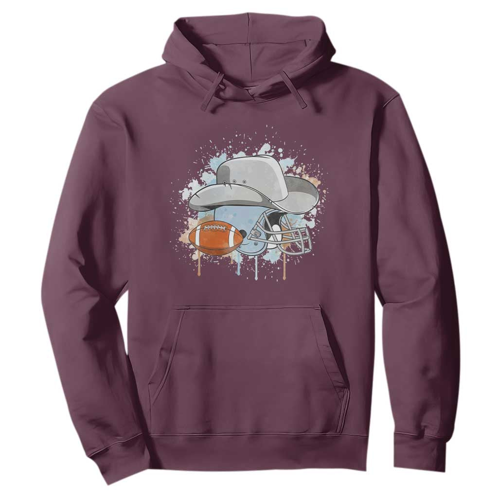 DFCF Helmet Hoodie Game Day Spirit Gift TS12 Maroon Print Your Wear