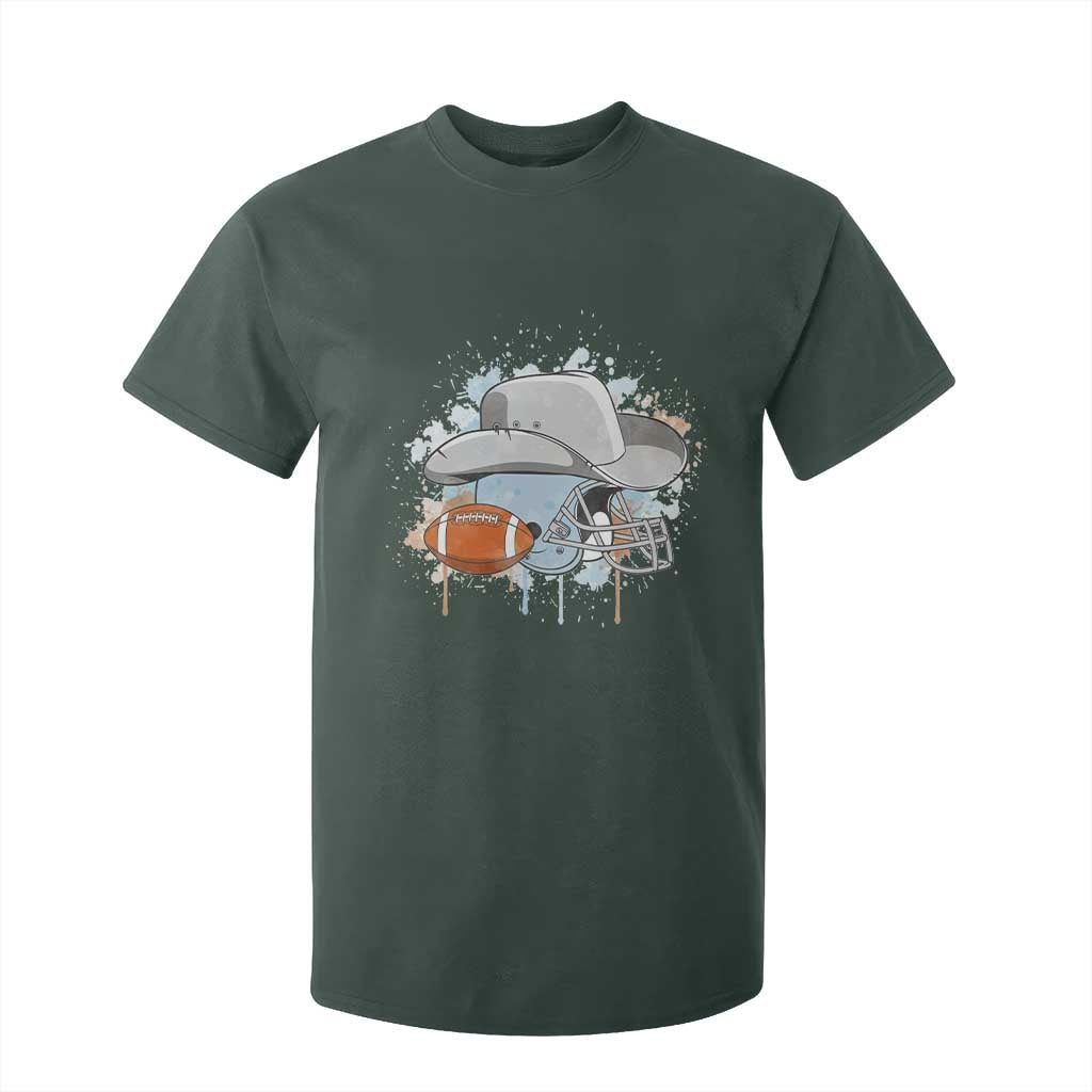 DFCF Helmet T Shirt For Kid Game Day Spirit Gift TS12 Dark Forest Green Print Your Wear