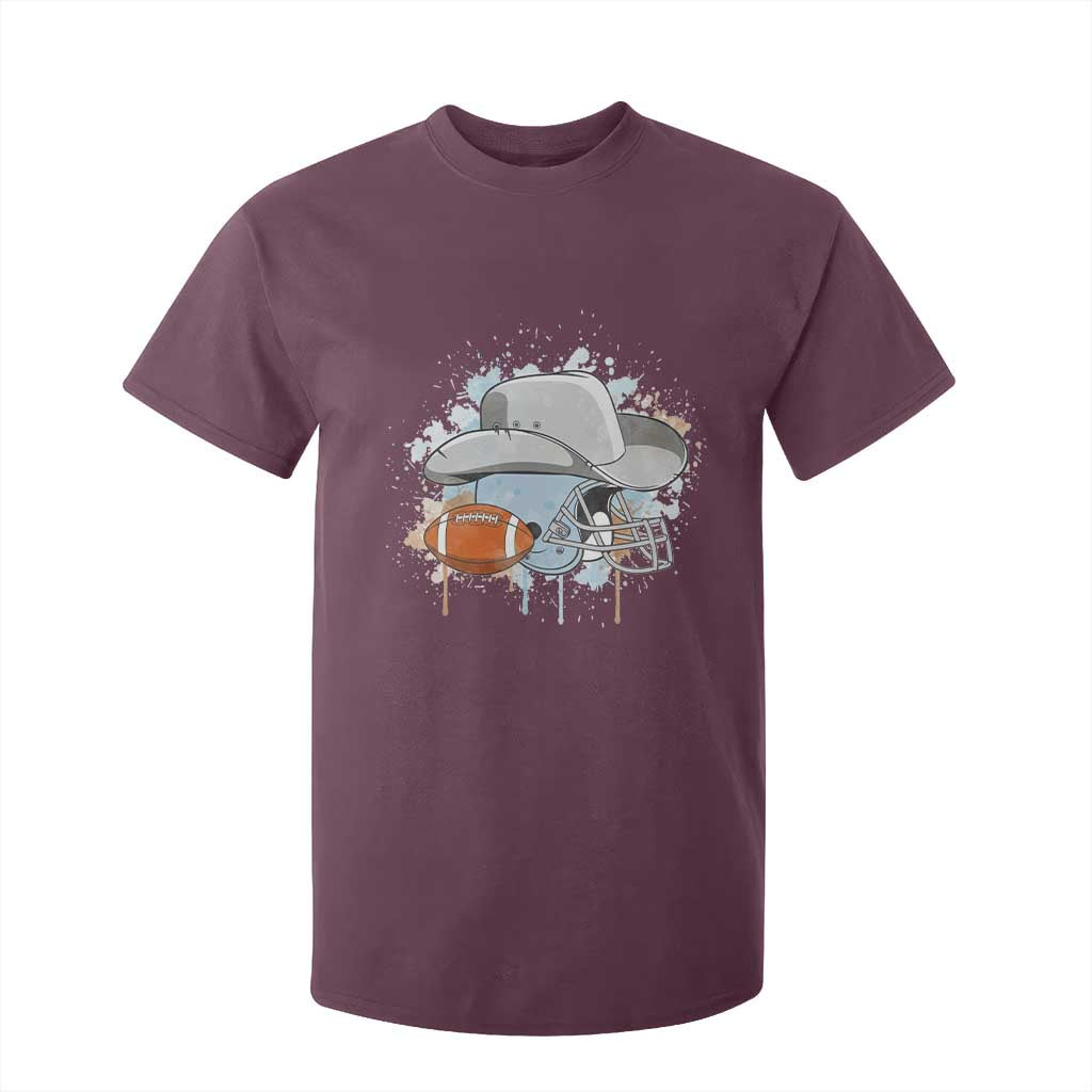 DFCF Helmet T Shirt For Kid Game Day Spirit Gift TS12 Maroon Print Your Wear
