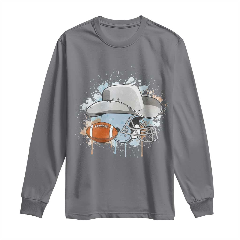 DFCF Helmet Long Sleeve Shirt Game Day Spirit Gift TS12 Charcoal Print Your Wear
