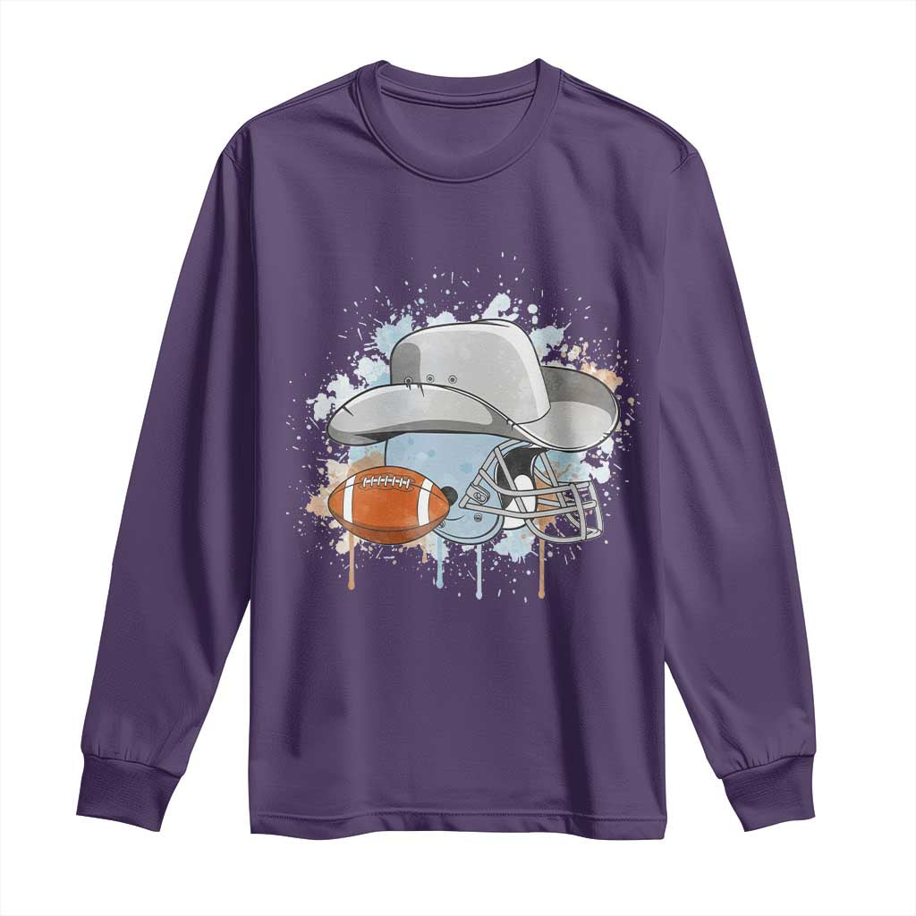 DFCF Helmet Long Sleeve Shirt Game Day Spirit Gift TS12 Purple Print Your Wear