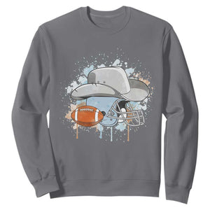 Cowboy Football Helmet Sweatshirt Game Day Spirit Gift - Print Your Wear