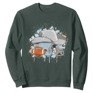 DFCF Helmet Sweatshirt Game Day Spirit Gift TS12 Dark Forest Green Print Your Wear