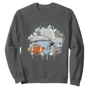 Cowboy Football Helmet Sweatshirt Game Day Spirit Gift - Print Your Wear