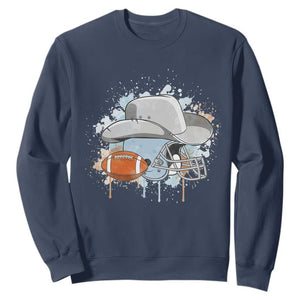 Cowboy Football Helmet Sweatshirt Game Day Spirit Gift - Print Your Wear