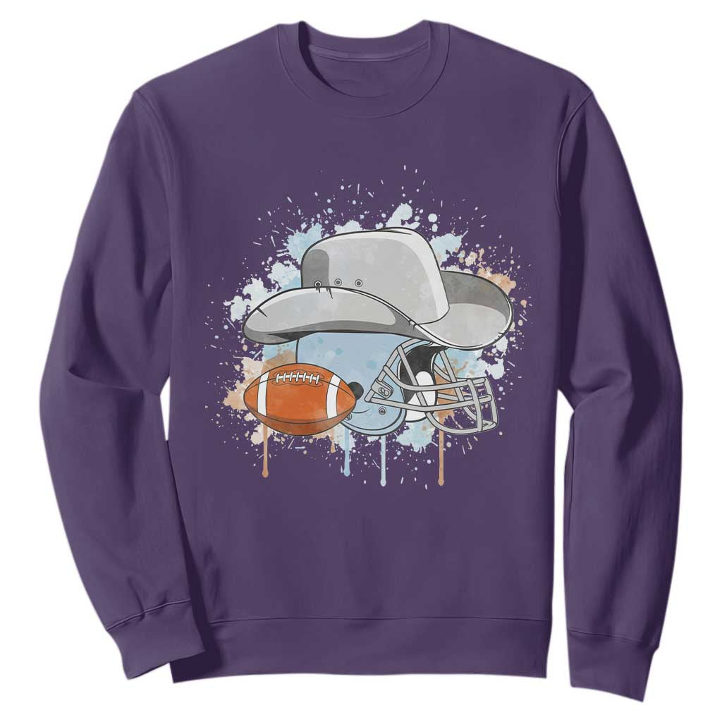 DFCF Helmet Sweatshirt Game Day Spirit Gift TS12 Purple Print Your Wear